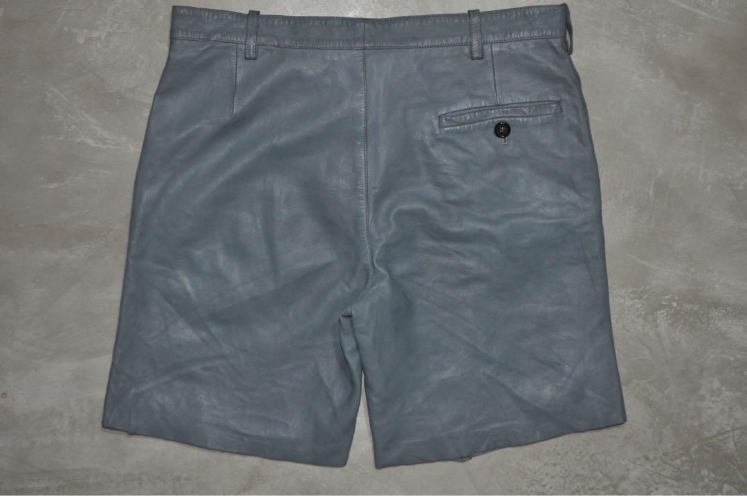 Prada - Milano - Leather Shorts, Men's 