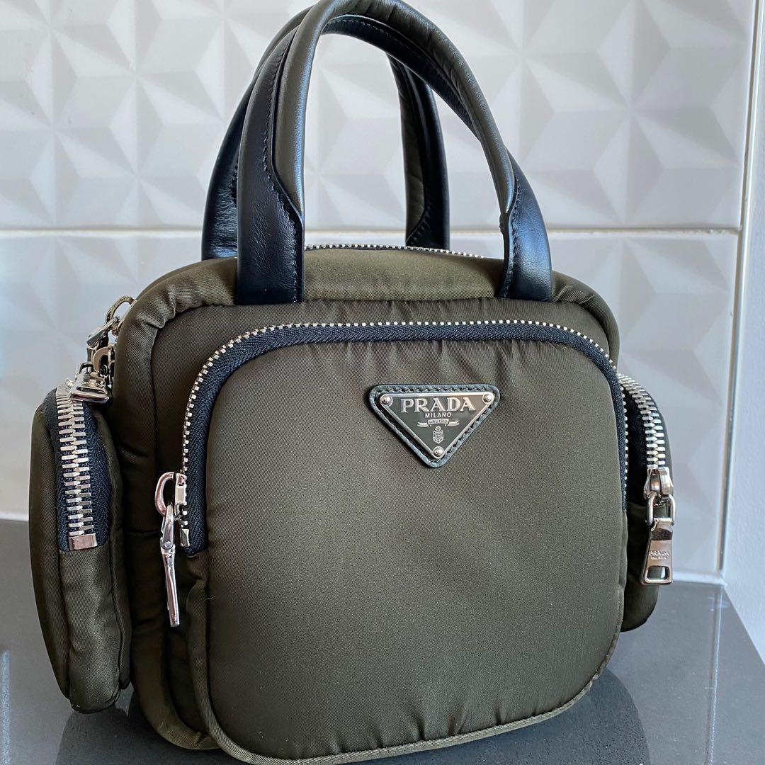 Prada nylon clearance top handle bag