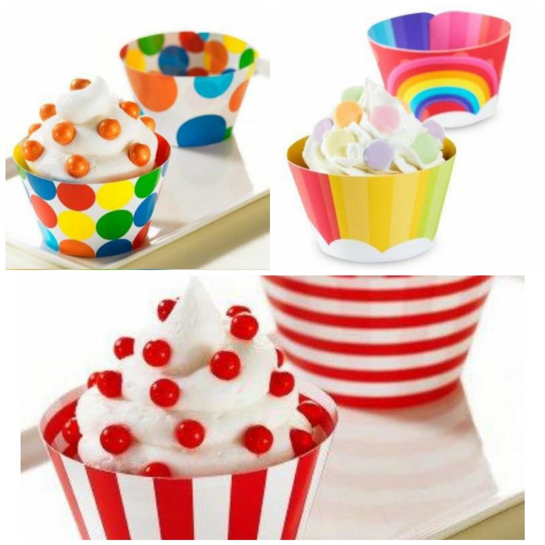 Reversible Cupcake Wrappers, Hobbies & Toys, Stationery & Craft