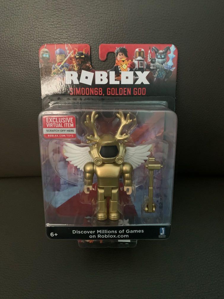 Roblox Simoon68 Golden God Toy Hobbies Toys Toys Games On Carousell - roblox simoon68 golden god