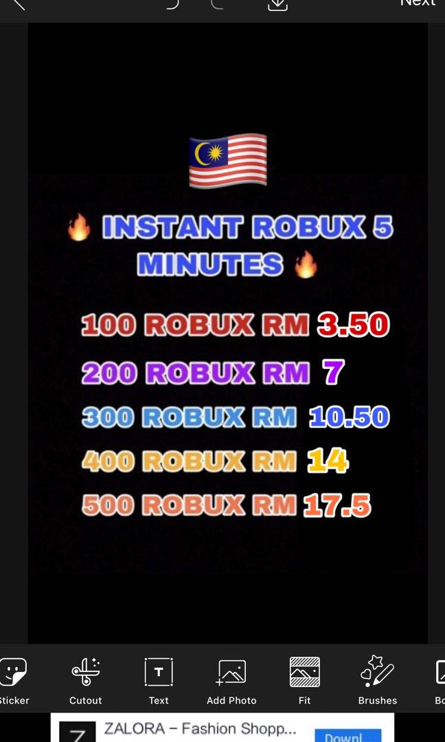 Robux Malaysia Roblox Robux Robux Robux Roblox Video Gaming Others On Carousell - cara dapat robux free di roblox