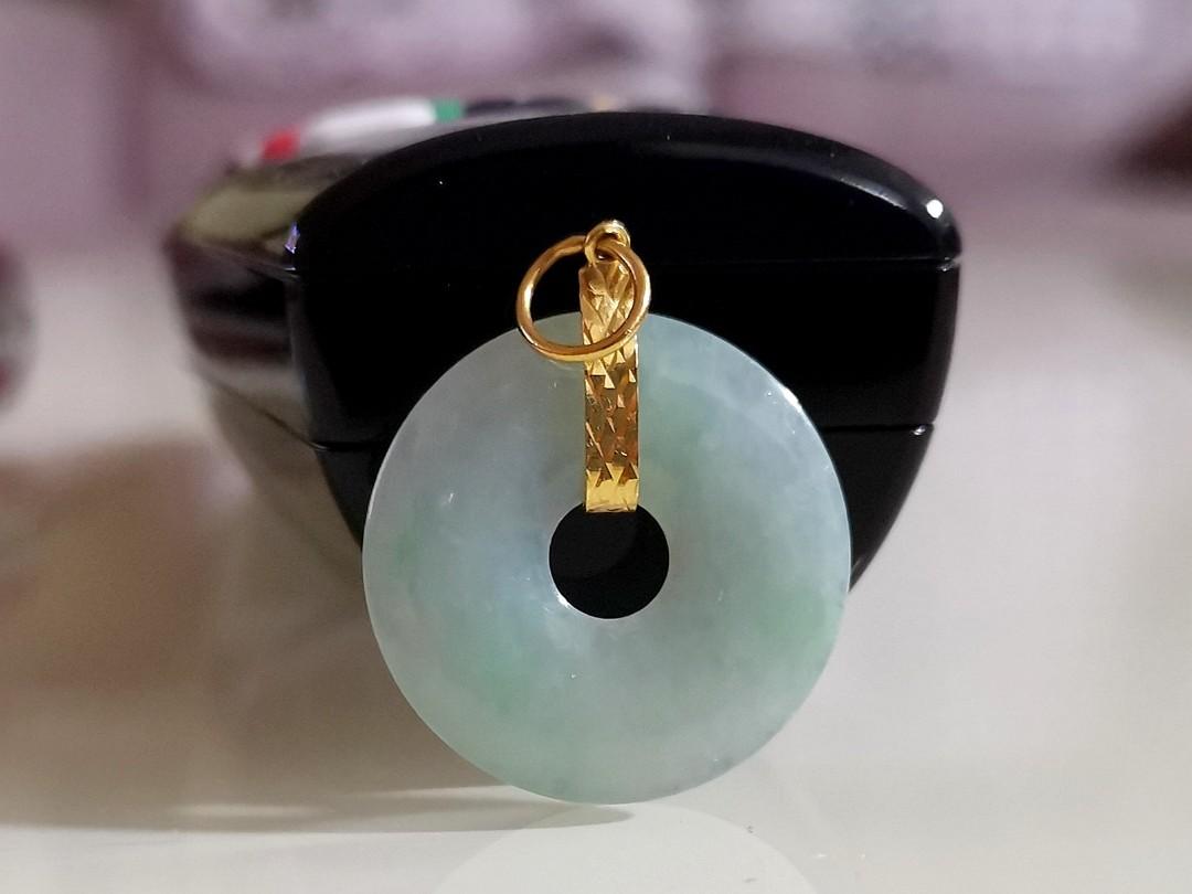 Circle jade cheap pendant
