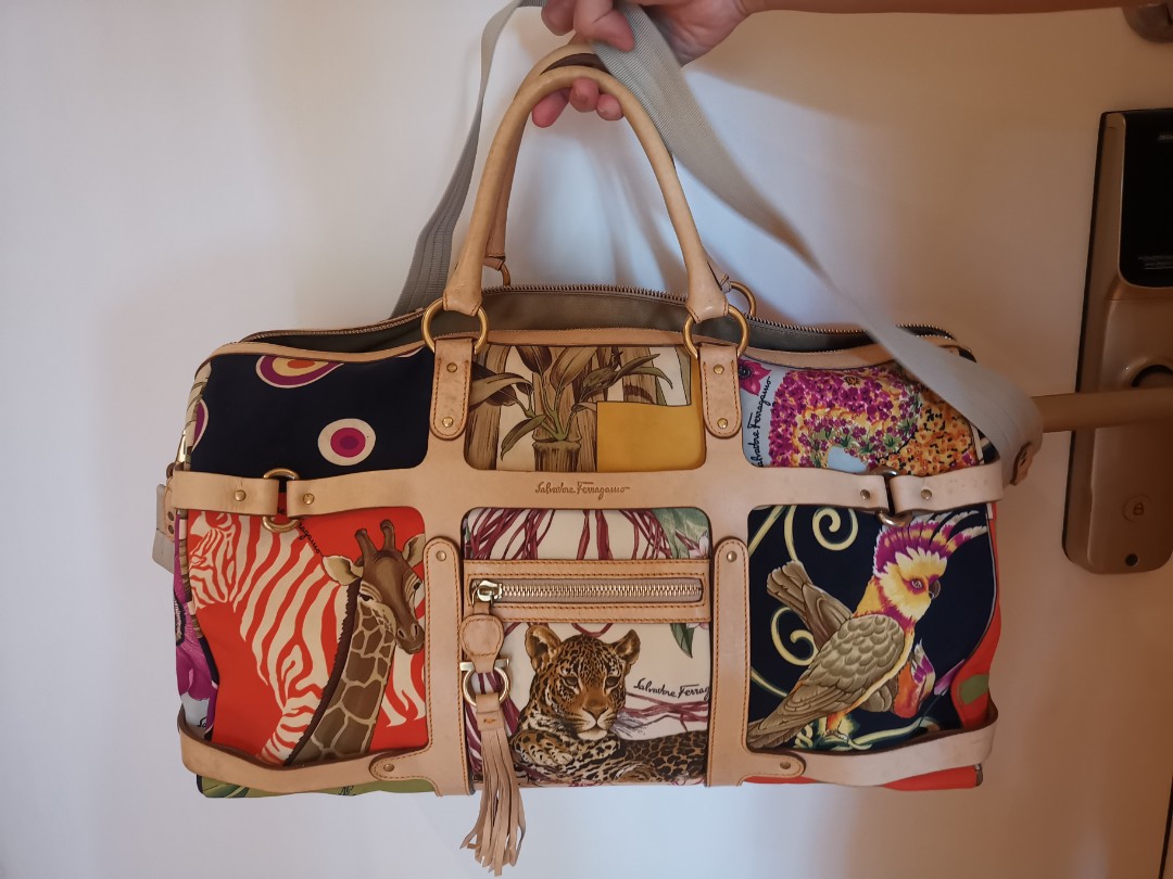 Salvatore ferragamo hotsell animal print bag