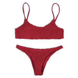 Smocked swimwear