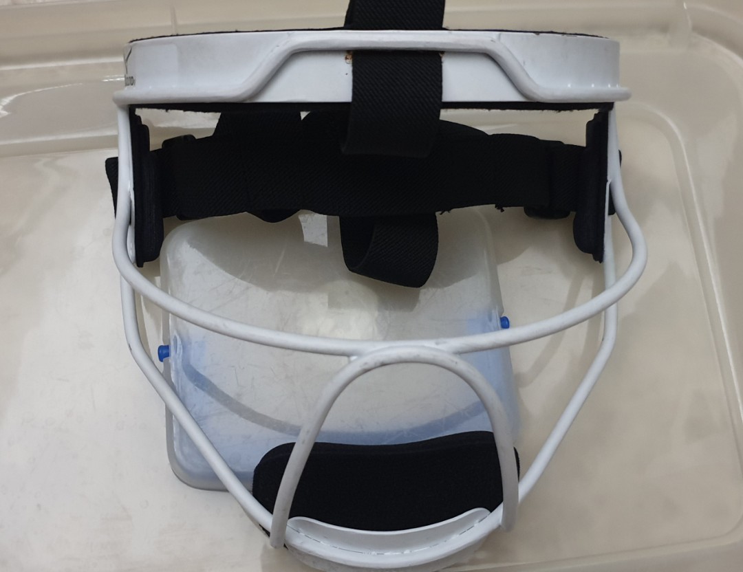 Softball shield and gloves, Sports Equipment, Sports & Games, Water