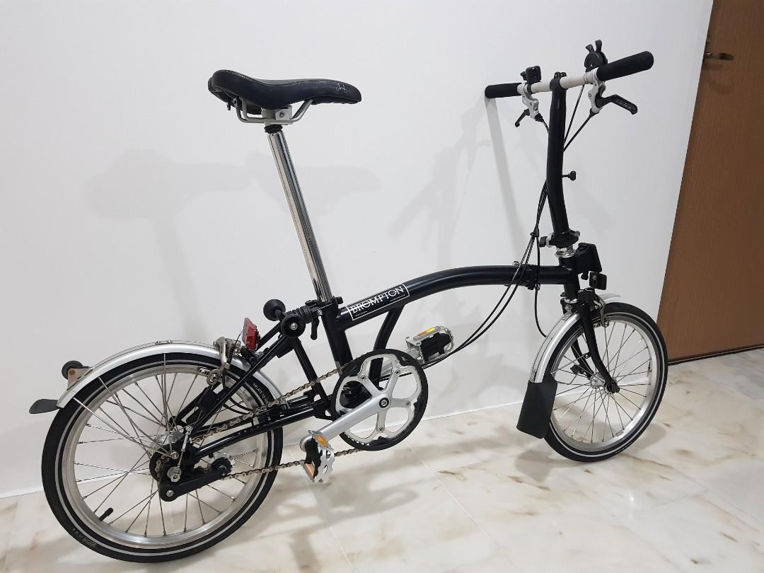 Super Condition Brompton S3L 2014 End Black Sports Equipment Bicycles Parts Bicycles on Carousell