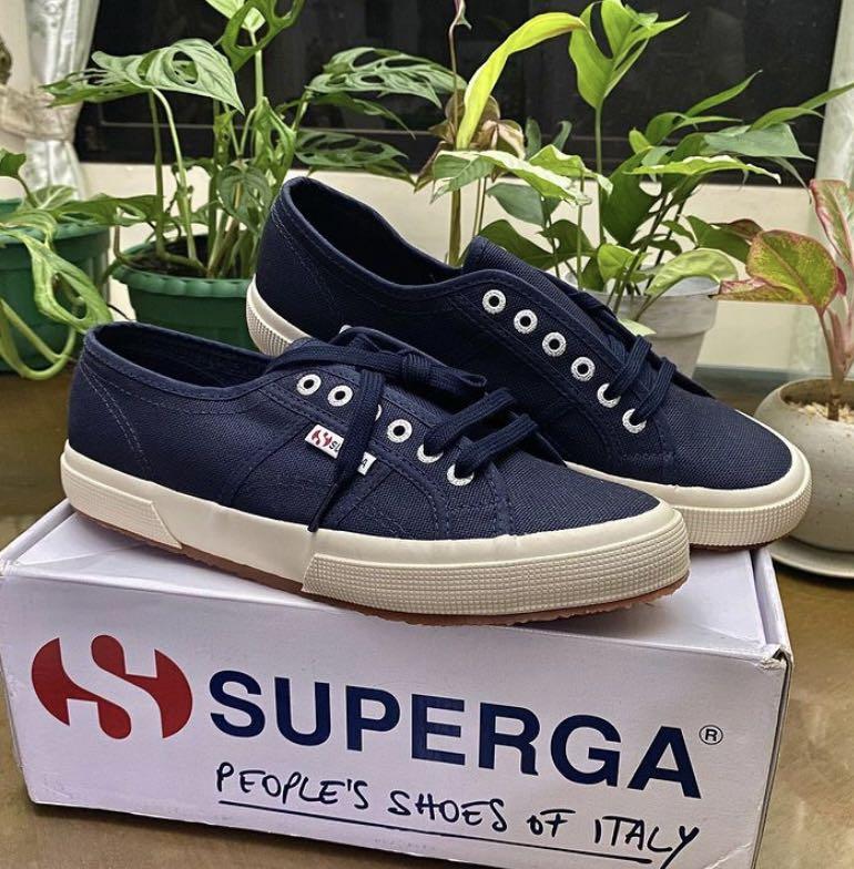 Superga navy blue deals