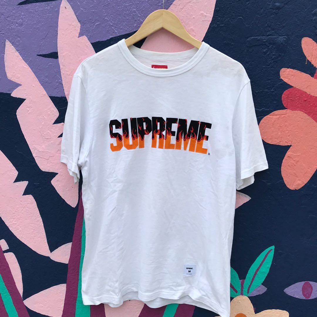 Supreme sales flame tee