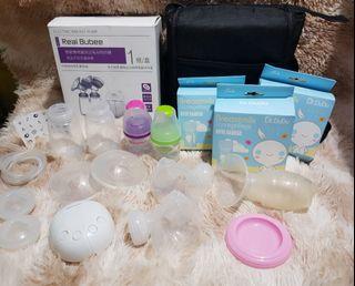 Take all Real bubbee electric breastpump and manual pump