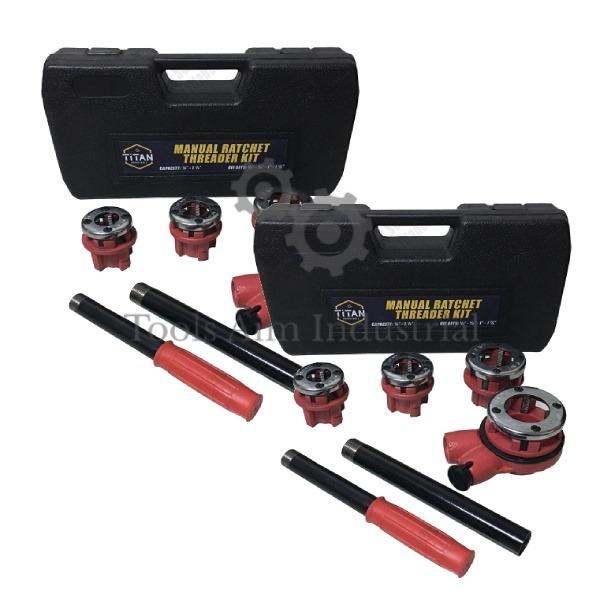 Titan Supertools Manual Ratchet Pipe Threader Die Stocks Pipe Threading