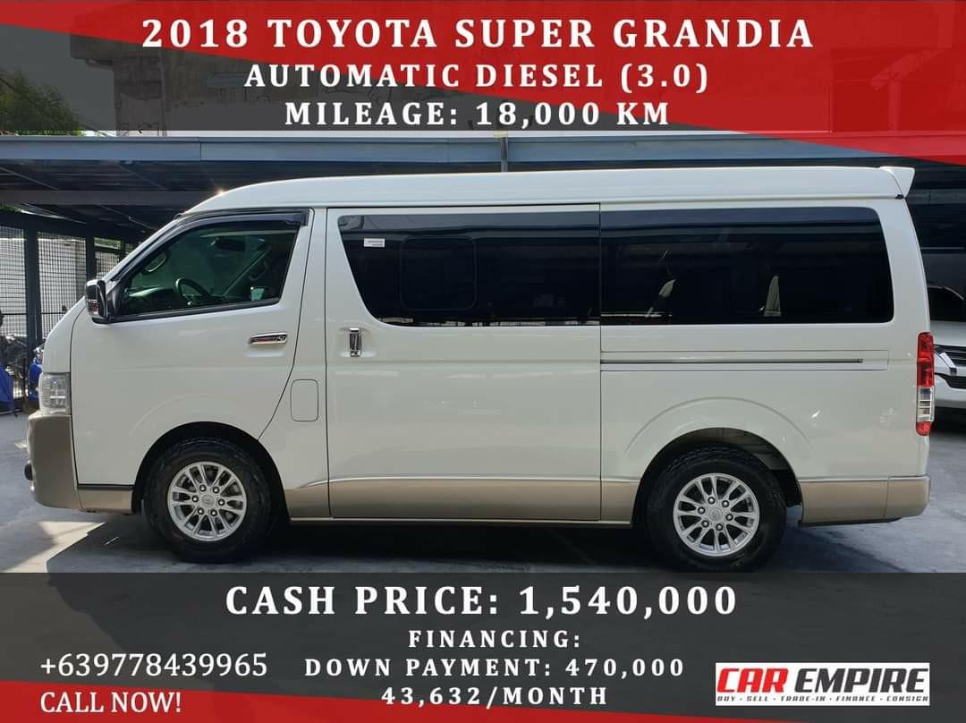 toyota super grandia 2018 price