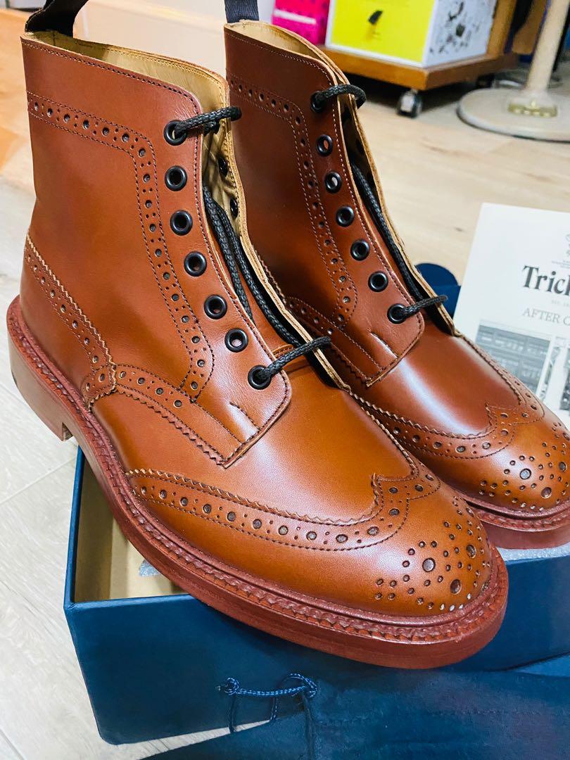 Tricker's Stow Brogue Derby Boot (100% handmade in England), 男裝