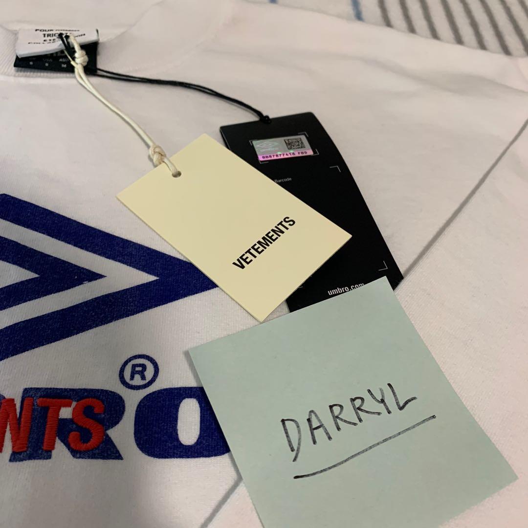 Umbro x Vetements Longsleeve Tee Luxury Apparel on Carousell