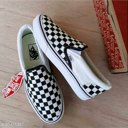 checkered canvas vans