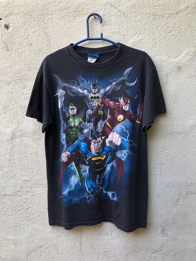 Vintage justice league shirt Clearance