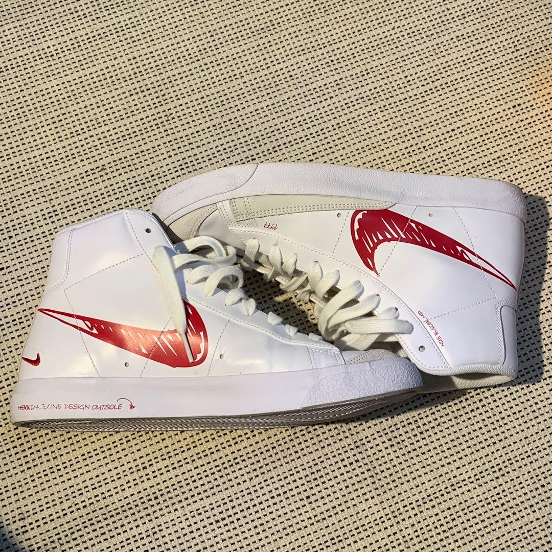 Blazer mid 77 red scribble online