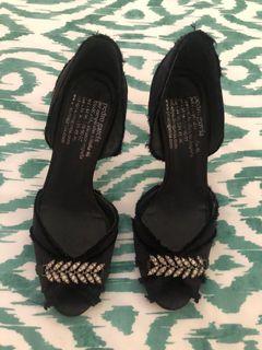 Vintage Pedro Garcia Silk and Diamanté Heels