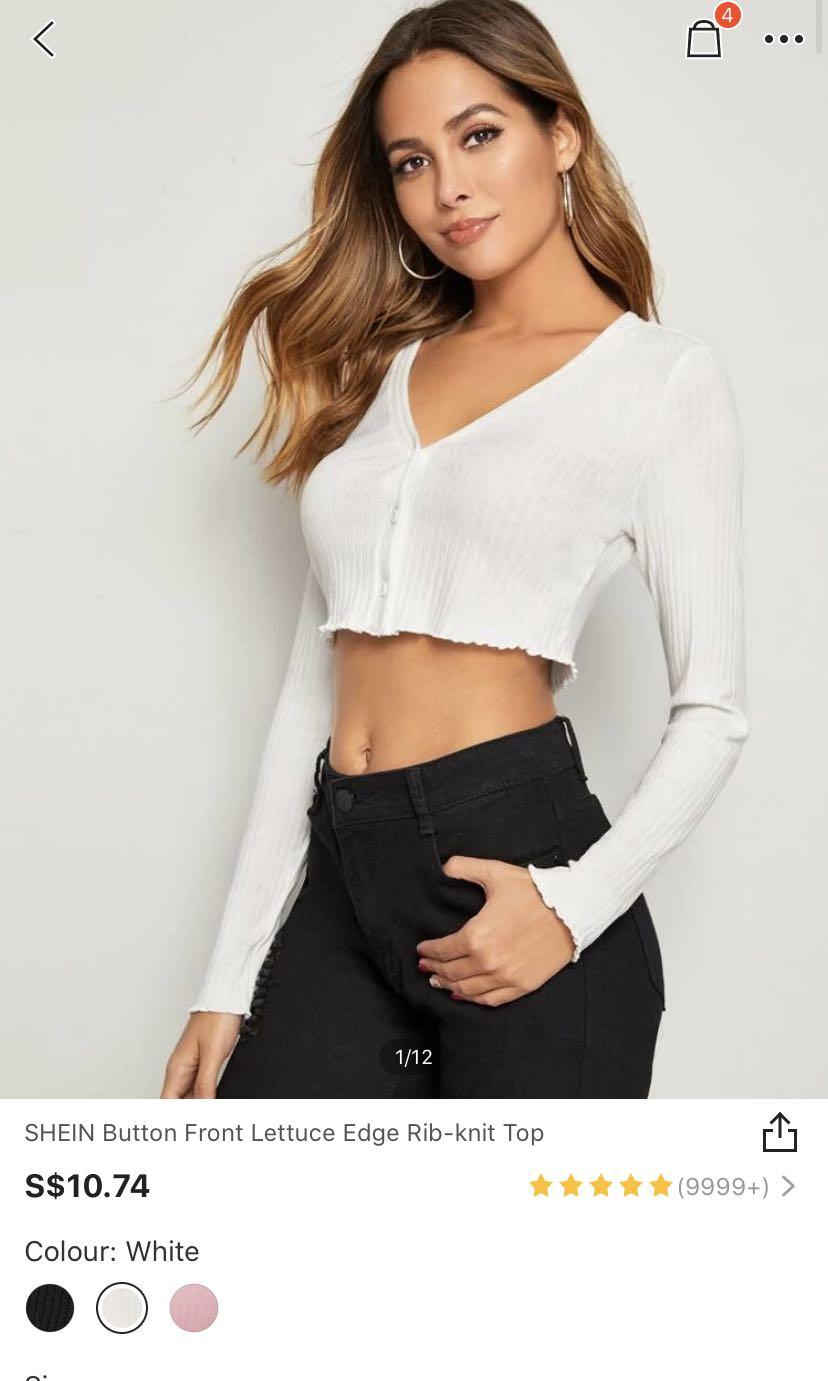 shein white cardigan