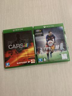 XBox one - FIFA 16, Project Cars