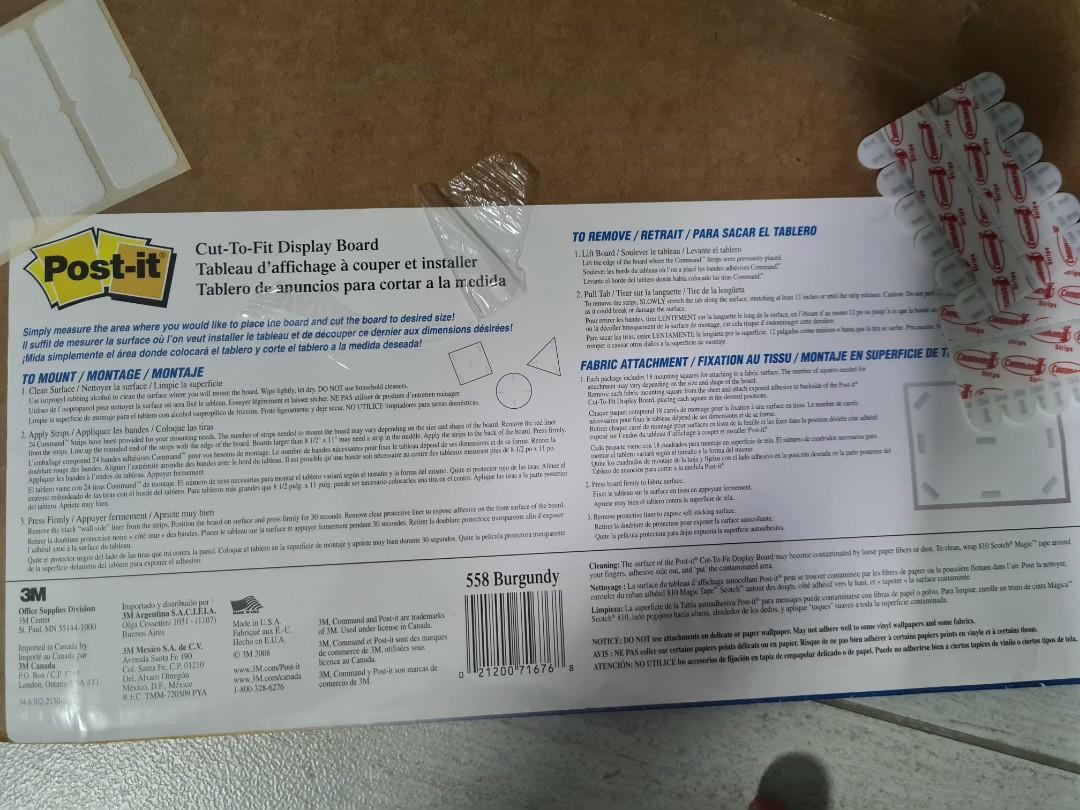 3M Postit CutToFit Display Board, Hobbies & Toys, Stationery & Craft