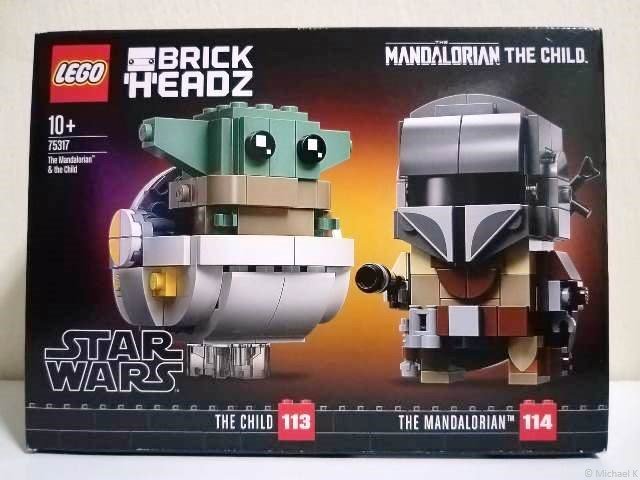 brickheadz mandalorian and the child