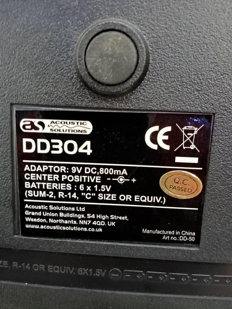 Acoustic solutions dd304 new arrivals
