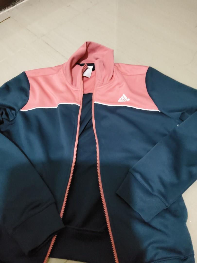 navy blue pink jacket