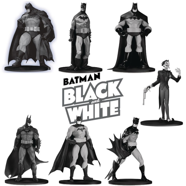Batman black and white mini figure box set 5 deals