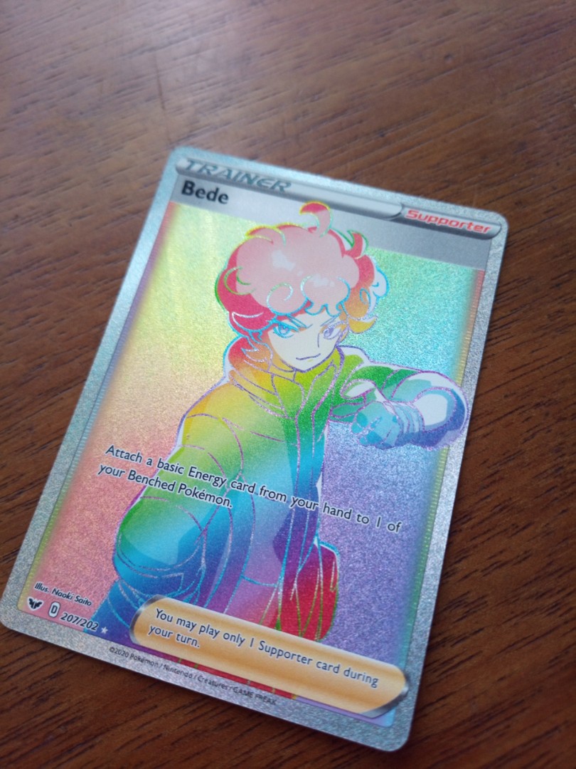 Bede Rainbow Rare Pokemon Sword and Shield, Hobbies & Toys, Toys