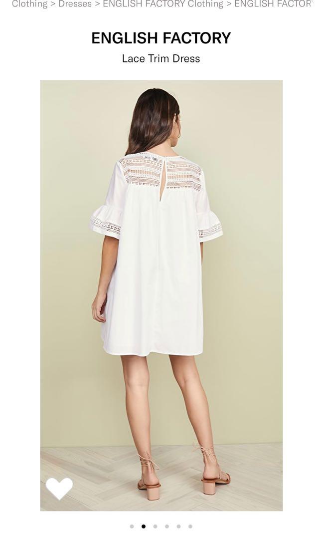 English factory lace best sale trim dress