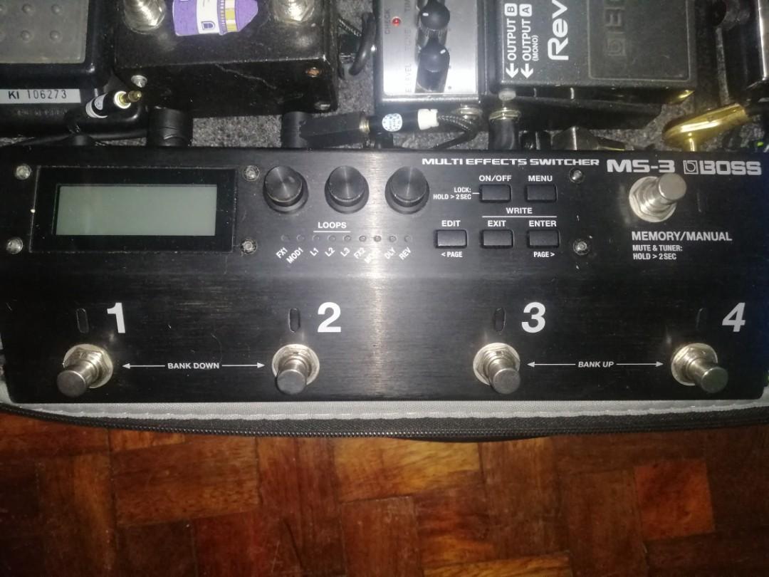 Boss Ms 3 Multi Effects Switcher Music Media Music Instruments On Carousell