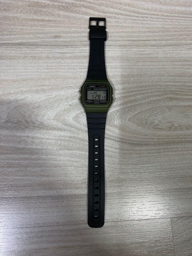 Casio F 91W Army Olive green