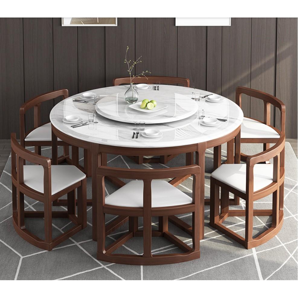 Circle Dining Table Set Furniture Tables Chairs On Carousell