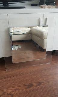 Clear plastic mirror