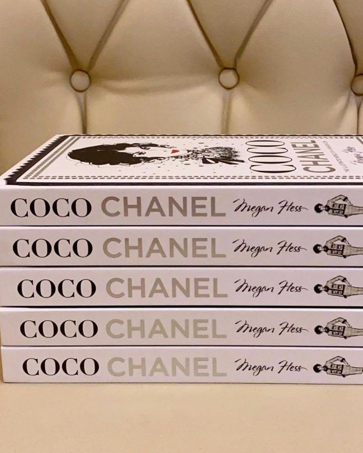Coco Chanel Perfume Bottle  Faux Coffee Table Book  GoldenLadderInteriors