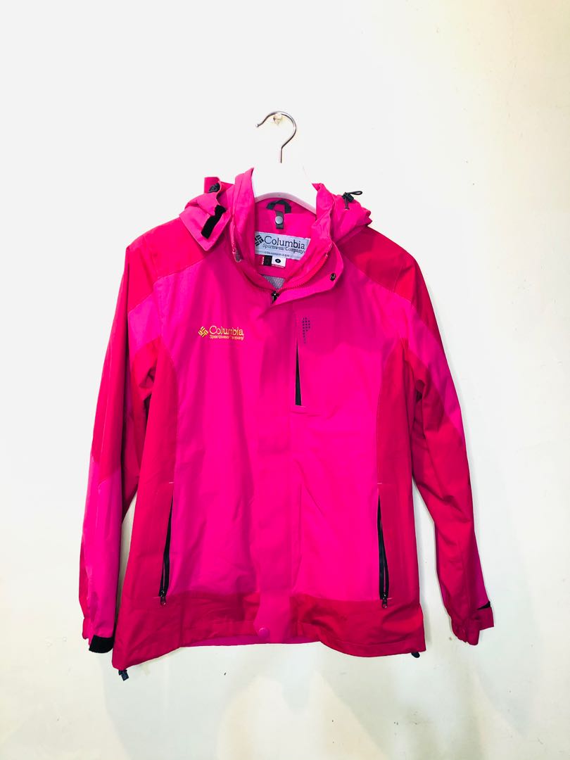 Columbia windbreaker pink shop