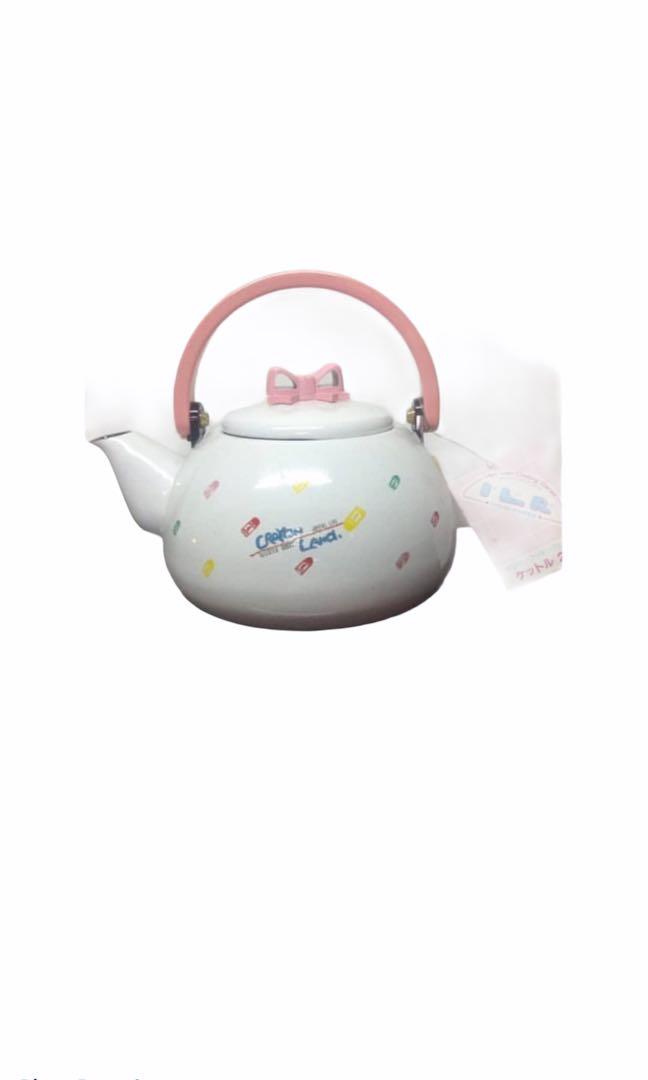 ENAMELLED TEAPOT (Category: Coffee & Tea Tableware) located in Las Pinas. Submitted by dtpolo_shop (Listing ID 1054570595, Image 1). Description: CRAYON LAND , japan Enamel KETTLE TEAPOT ☑️1880 only (1208-4) Genuine from JAPAN Unused #madeinjapan #hiromichinakano #saucepan #cookingpan #rare #shabbychic #kitchenware #enamelteapot .
