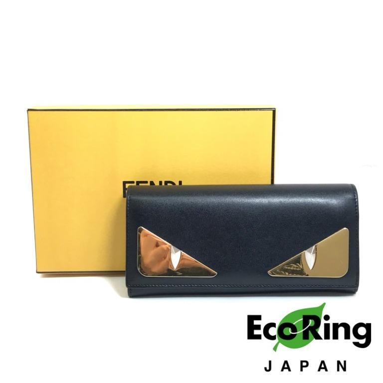 Fendi 芬迪Long Wallet 長銀包Black 黑色Monster Calfskin 牛皮8M0251 