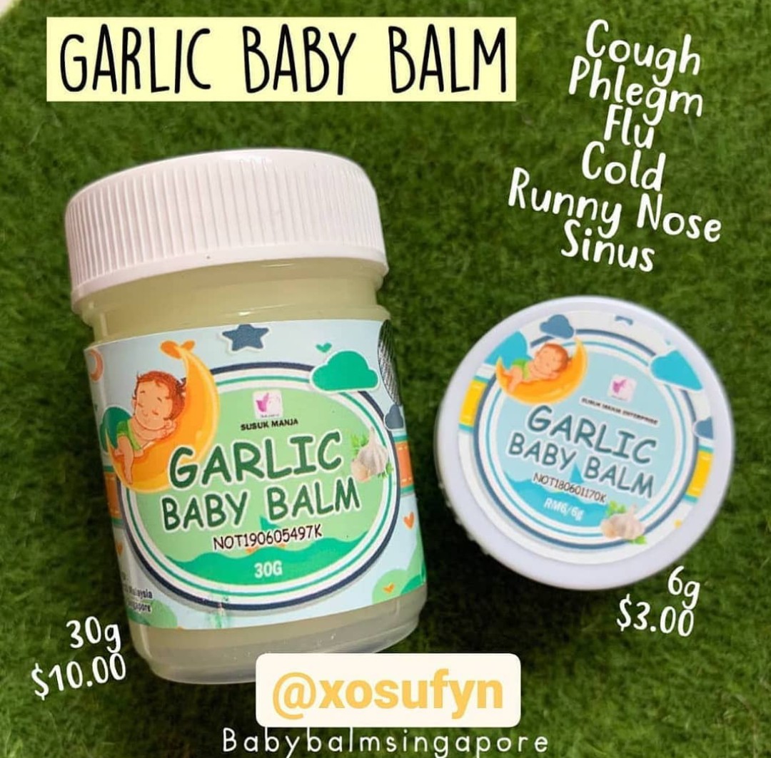 Garlic Baby Balm Health Nutrition Health Supplements Health Food Drinks Tonics On Carousell