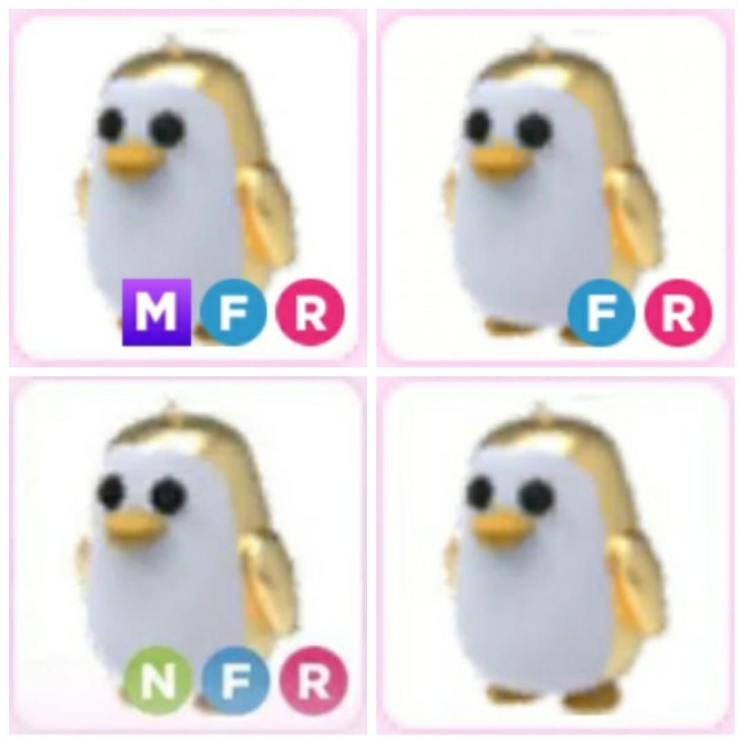 Golden Penguin Norm Fr Mfr Adopt Me Pet Roblox Video Gaming Gaming Accessories Game Gift Cards Accounts On Carousell - roblox adopt me mega neon golden penguin