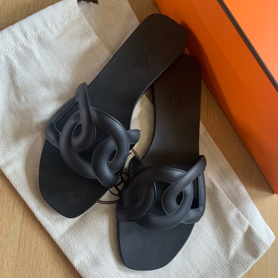 Hermes jelly slippers clearance