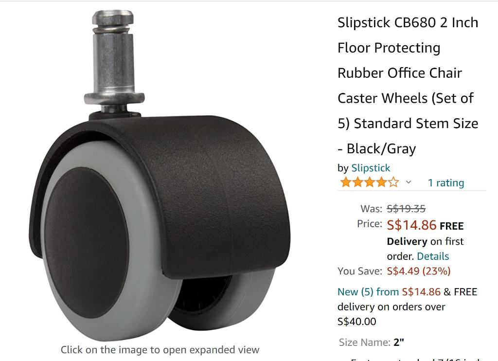 Ikea castor wheel clearance