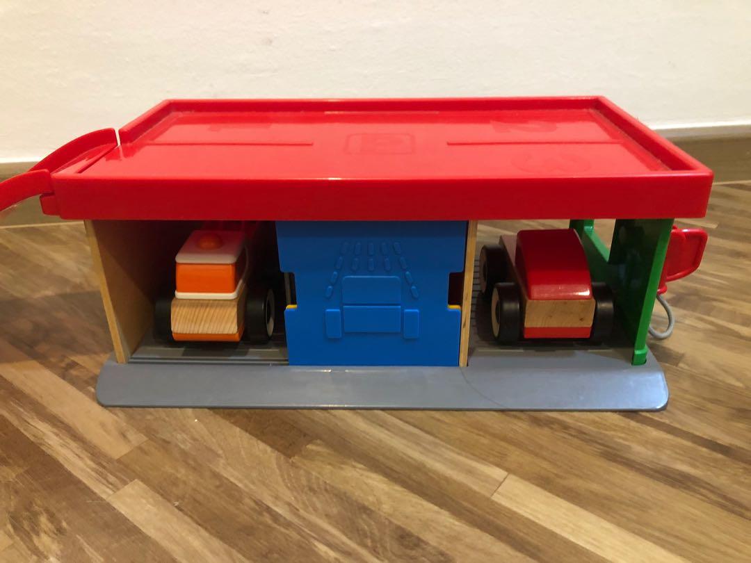 IKEA Toy Garage with tow truck and car , Hobbies & Toys, Toys & Games on Carousell