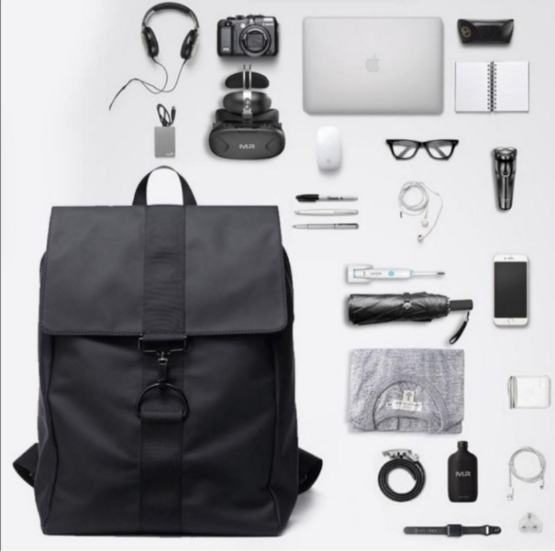 black waterproof school bag