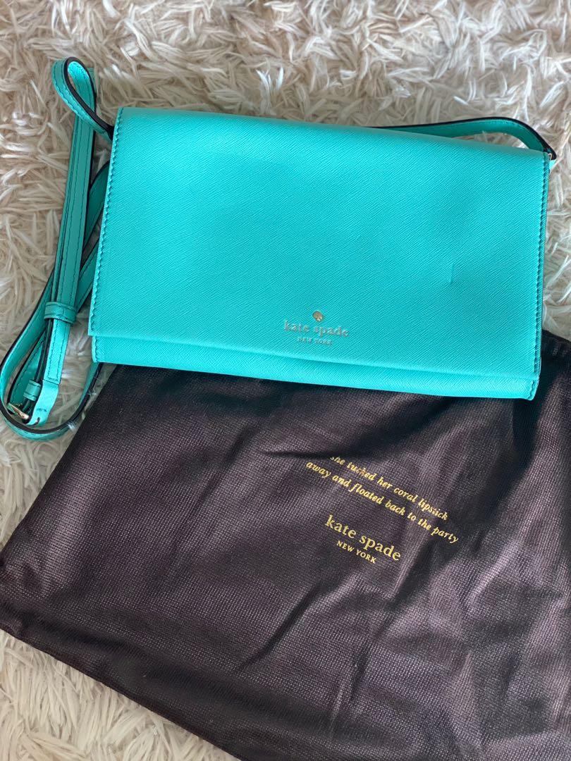 Turquoise kate sales spade purse