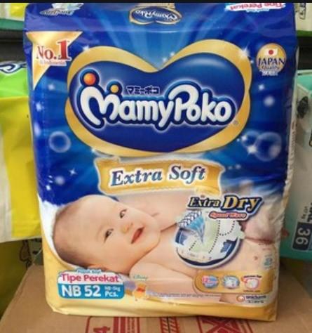 Mamy Poko Newborn 52s Babies Kids Bathing Changing Diapers