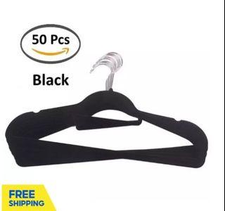 Non Slip Velvet Clothes Hangers x 50 pcs
