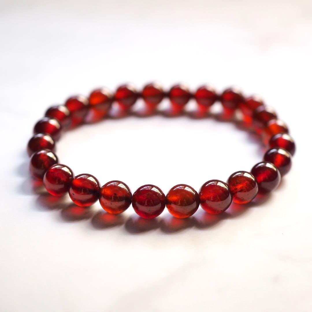 Garnet stone clearance bracelet