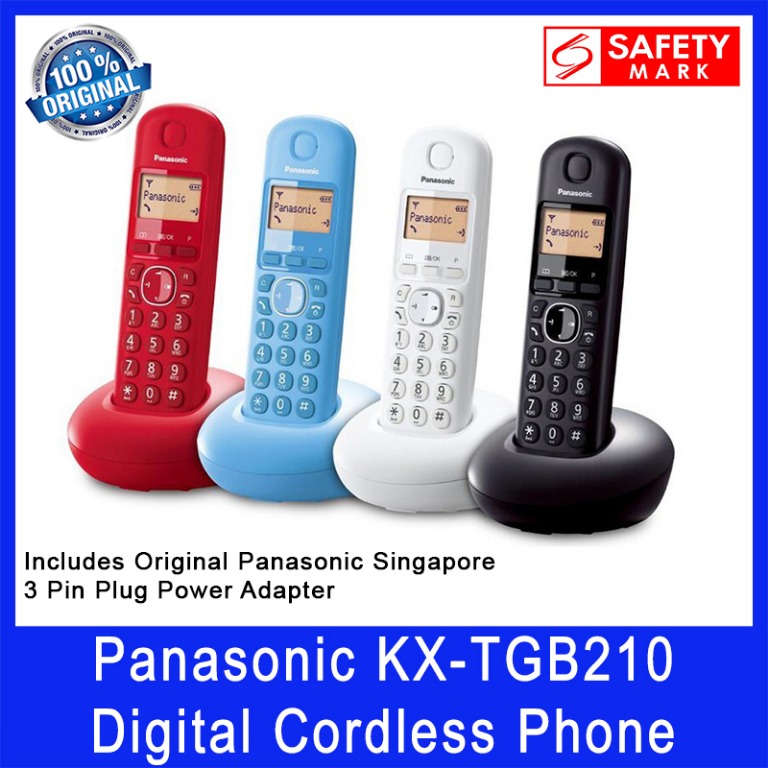 Panasonic KX-TGB210 Digital Cordless Phone. Includes Original Panasonic ...