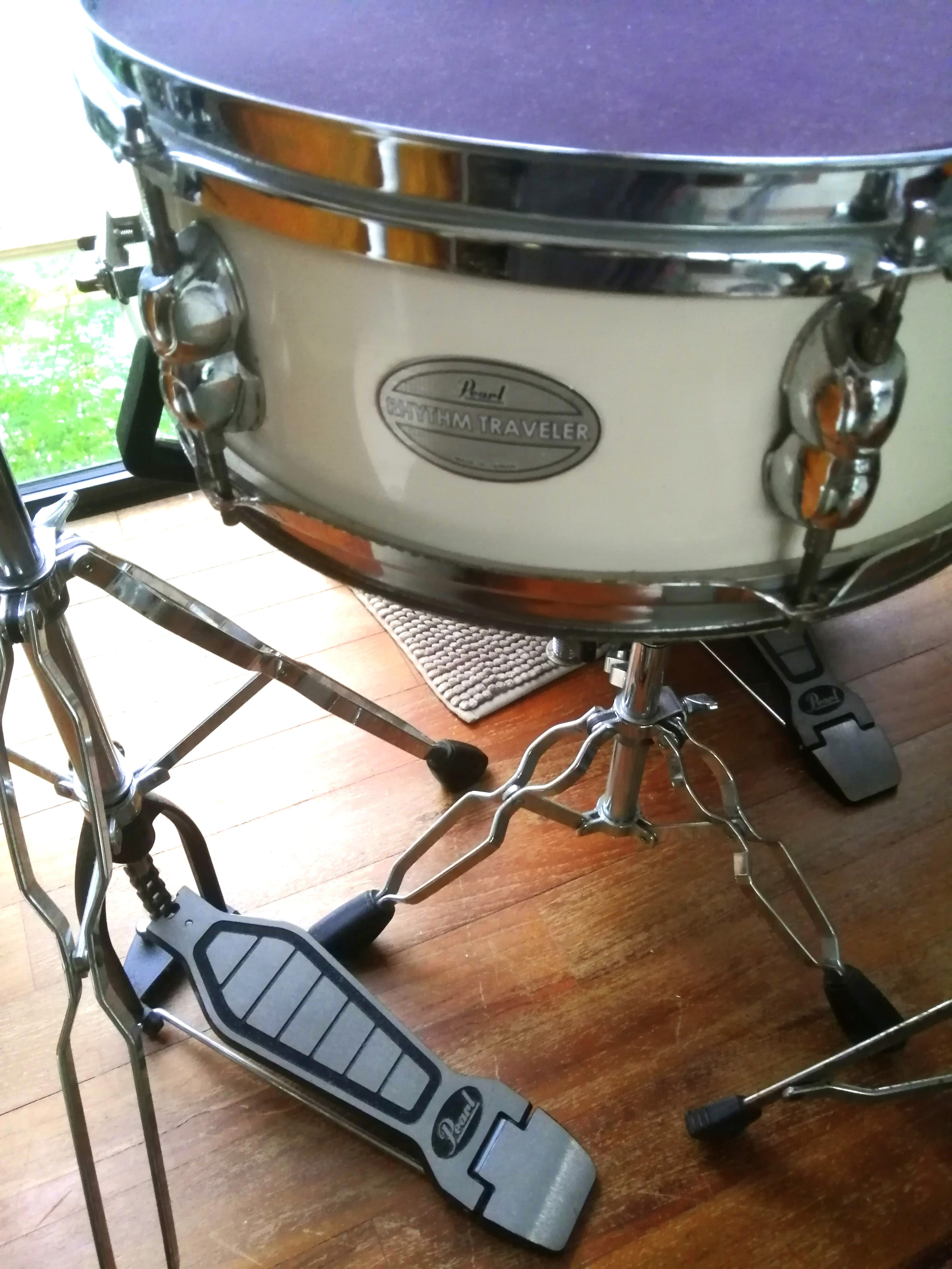 Pearl Rhythm Traveler Drum set, Hobbies & Toys, Music & Media, Musical Instruments on Carousell